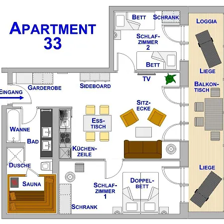 Apartamento Apartmenthaus Hafenspitze, Ap 33 